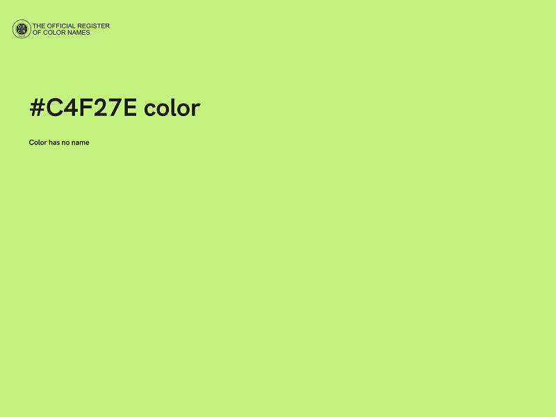 #C4F27E color image