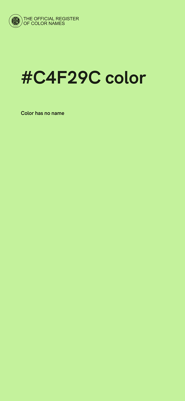 #C4F29C color image