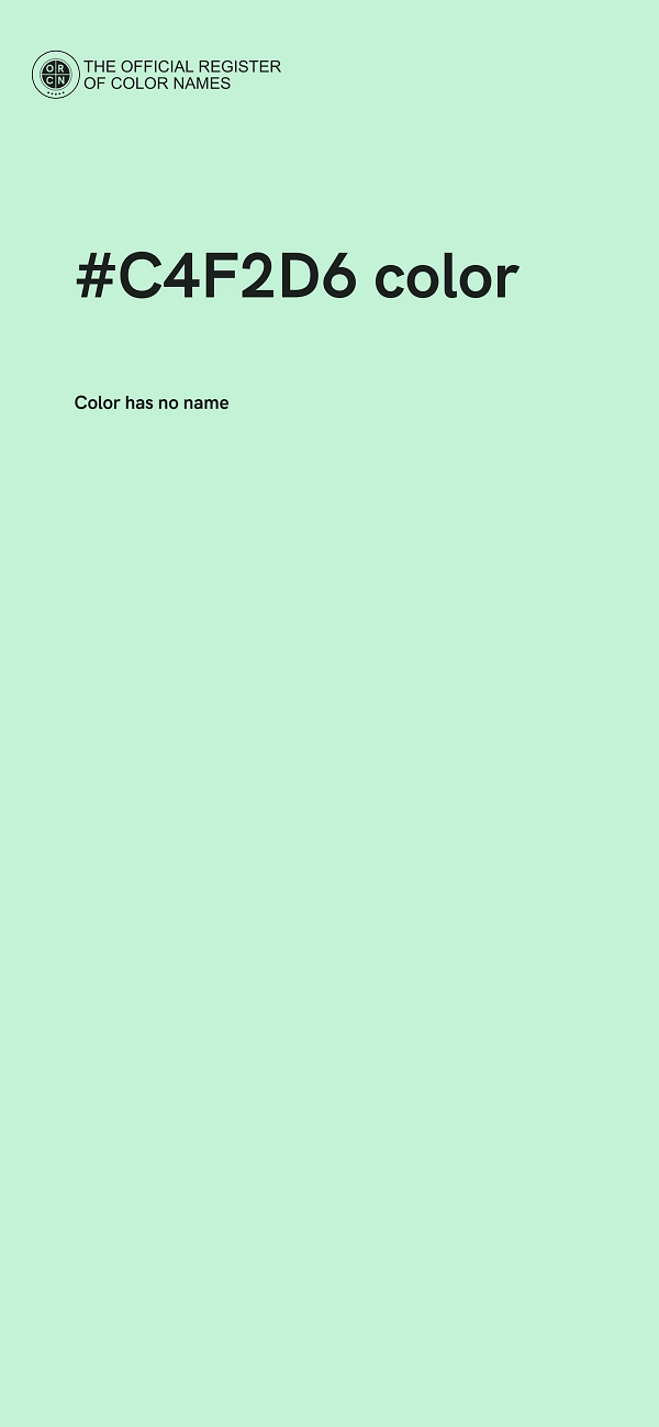 #C4F2D6 color image