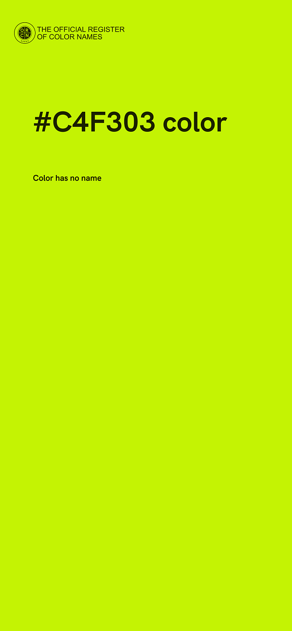 #C4F303 color image