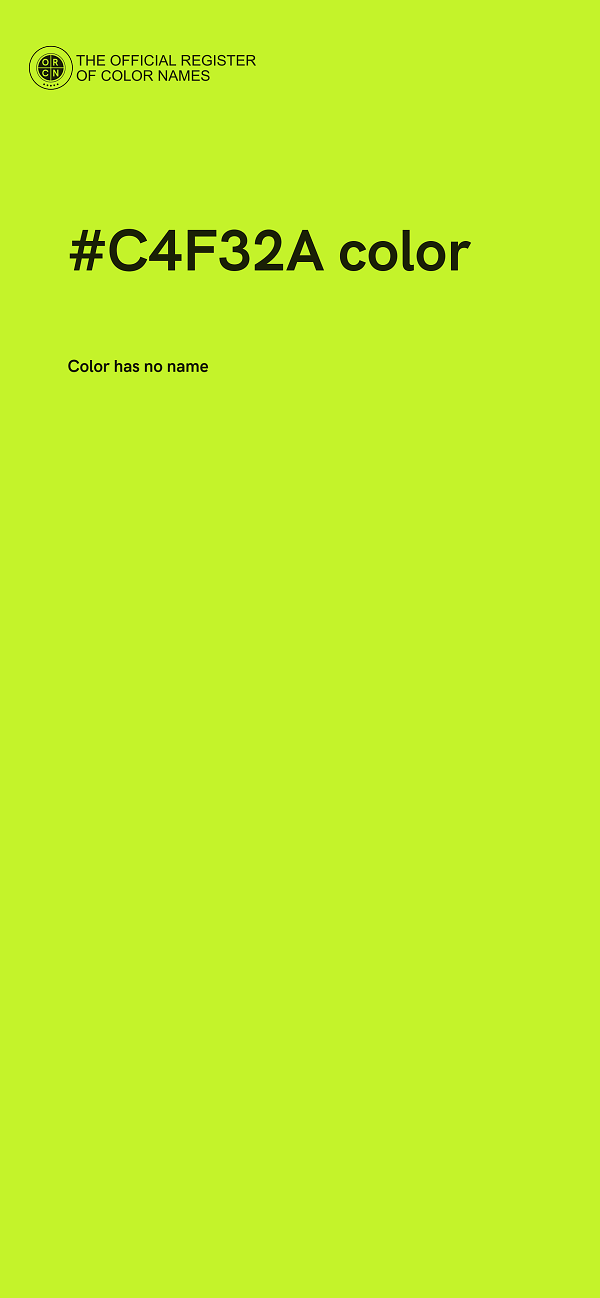 #C4F32A color image