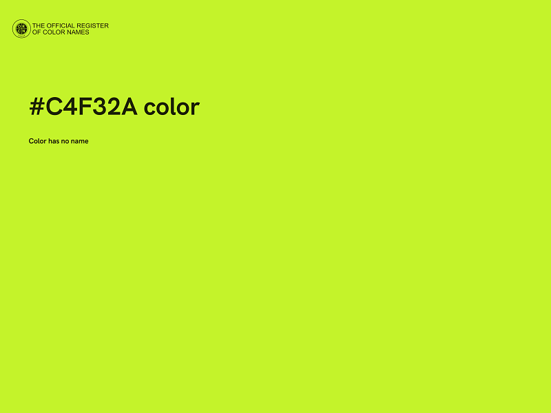 #C4F32A color image