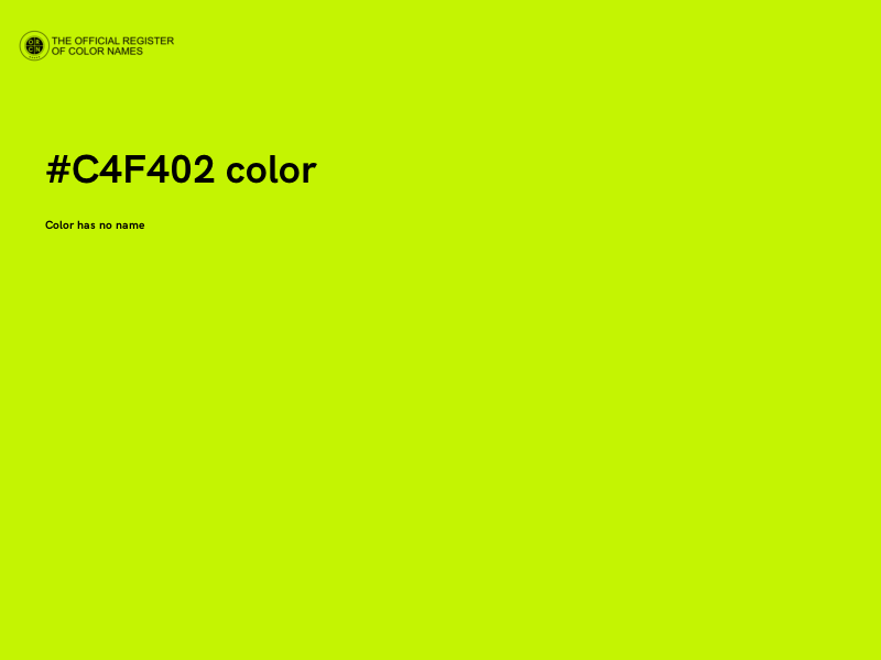 #C4F402 color image