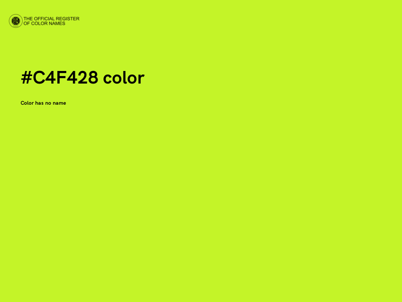 #C4F428 color image