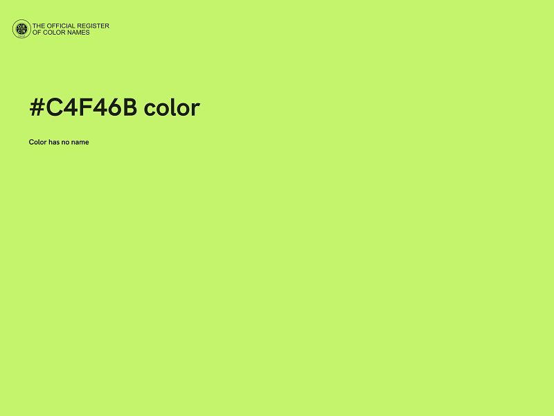 #C4F46B color image