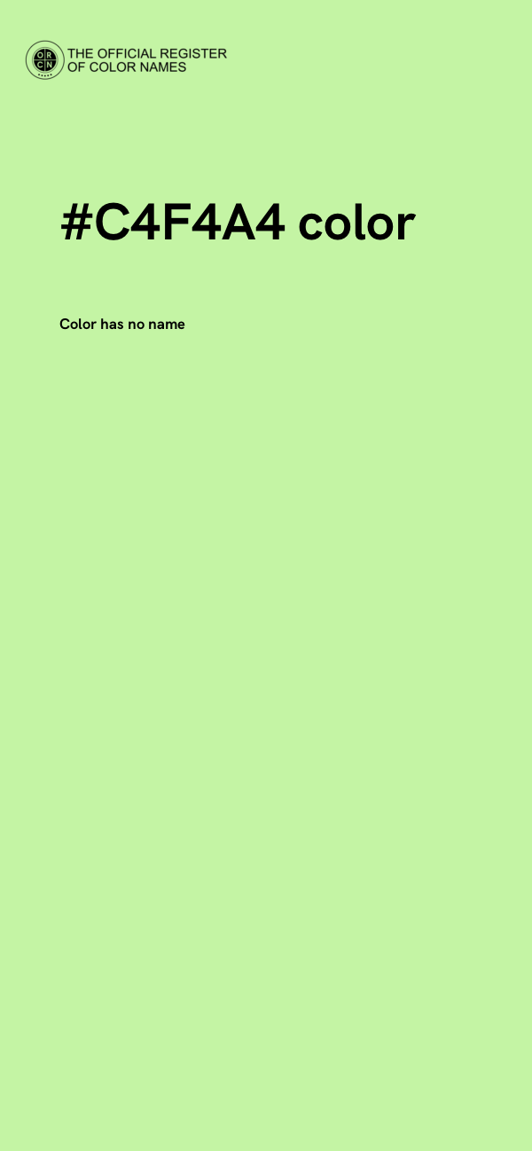 #C4F4A4 color image