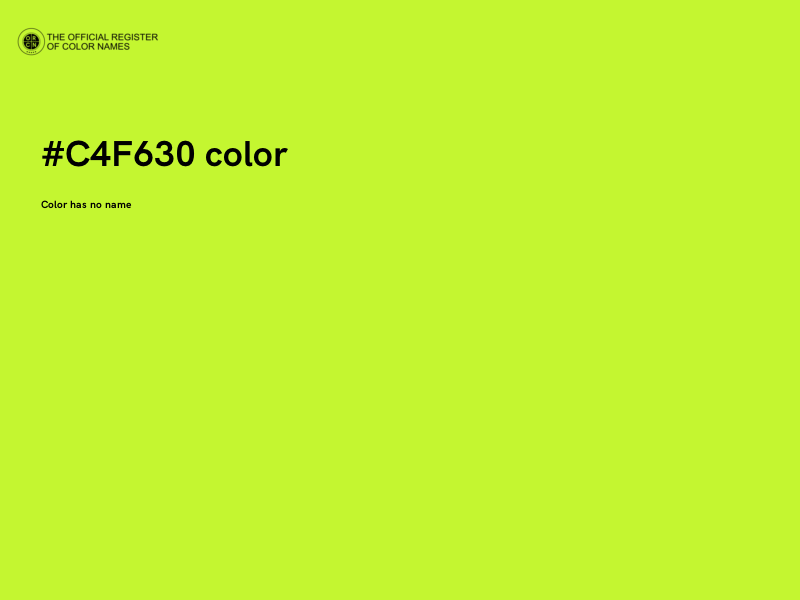 #C4F630 color image