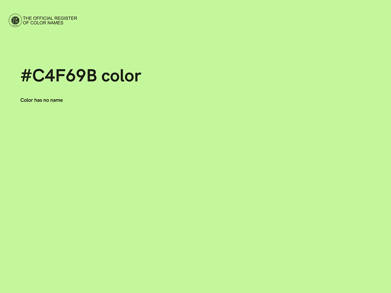 #C4F69B color image