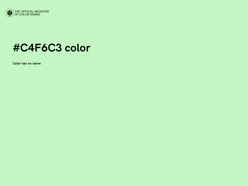#C4F6C3 color image