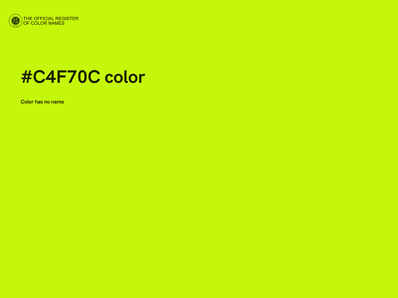 #C4F70C color image