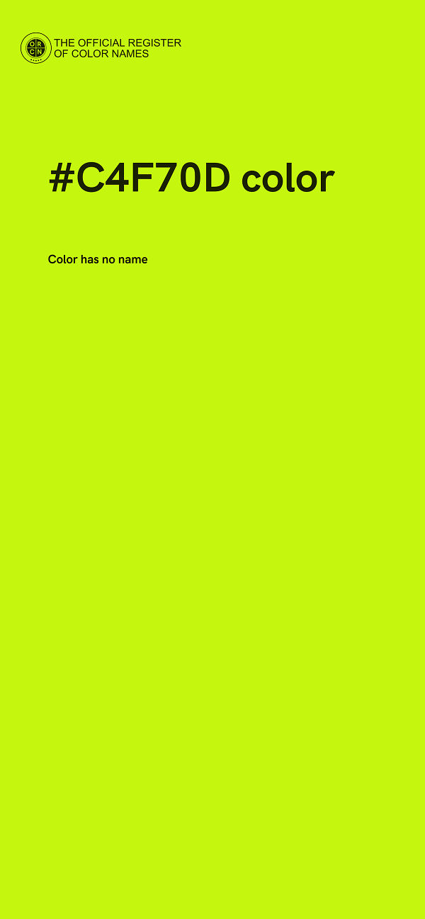 #C4F70D color image