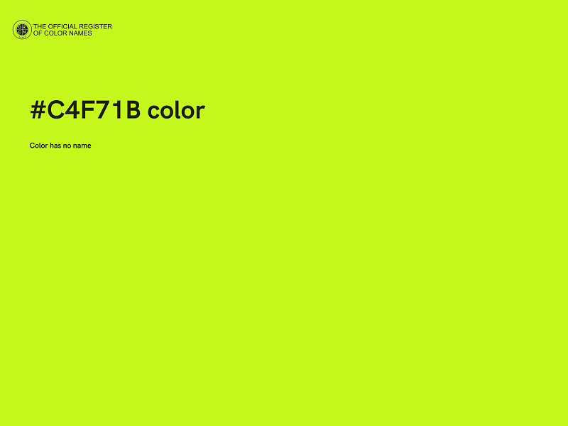#C4F71B color image