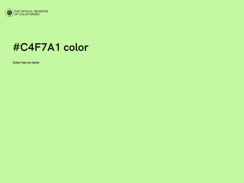 #C4F7A1 color image