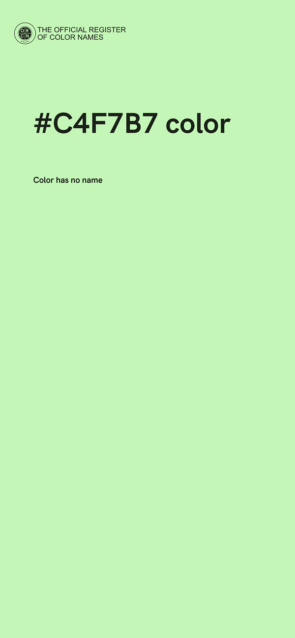 #C4F7B7 color image