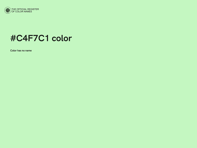 #C4F7C1 color image