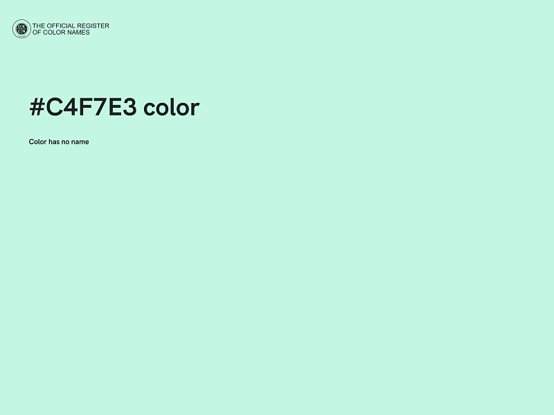 #C4F7E3 color image