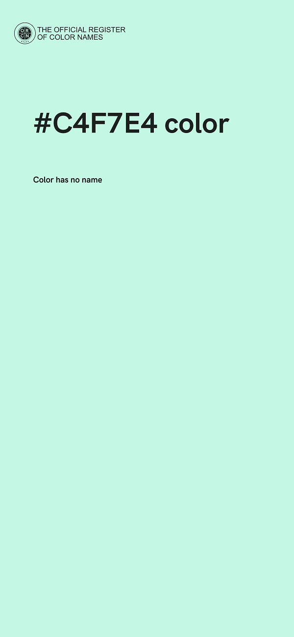 #C4F7E4 color image