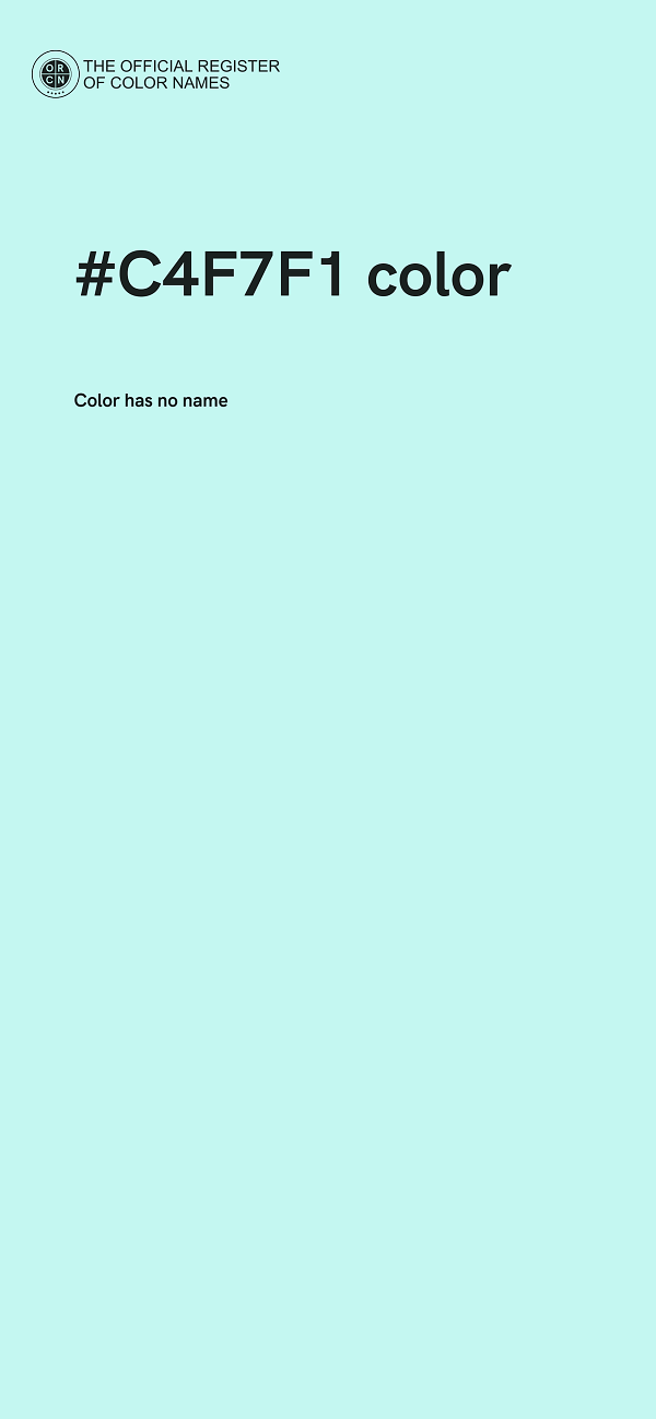 #C4F7F1 color image