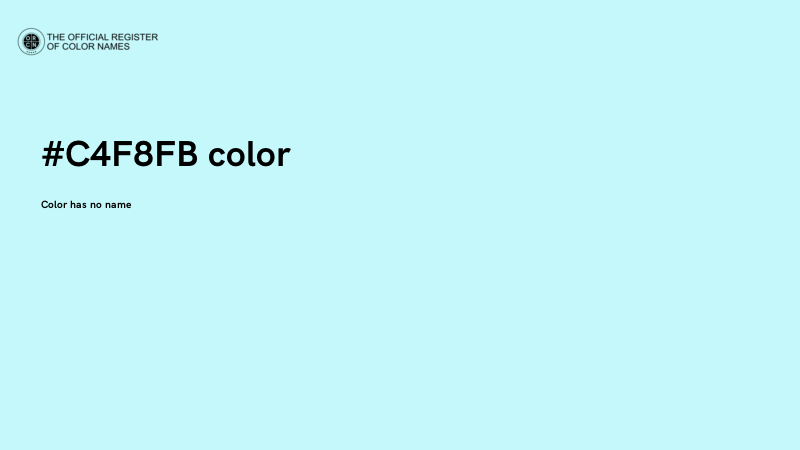 #C4F8FB color image