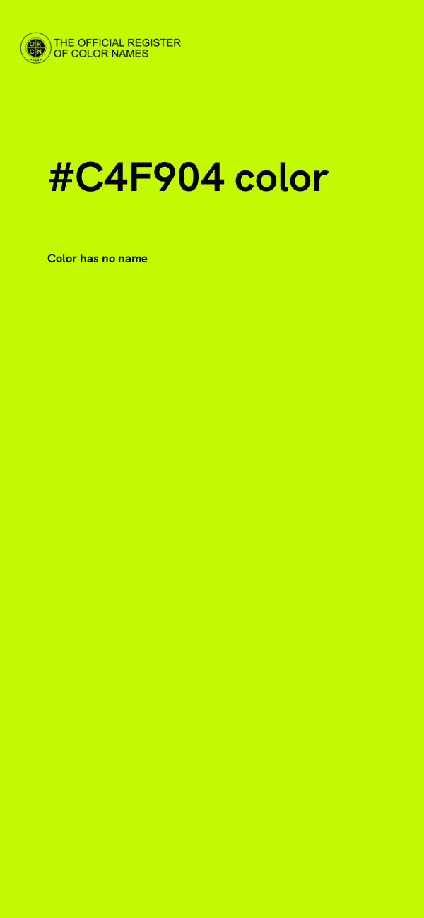 #C4F904 color image