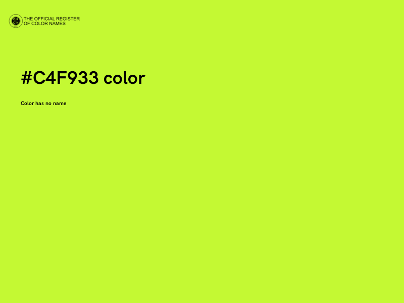 #C4F933 color image