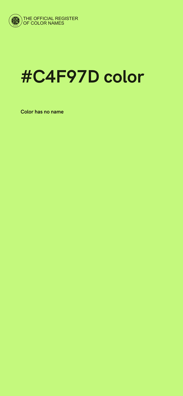 #C4F97D color image