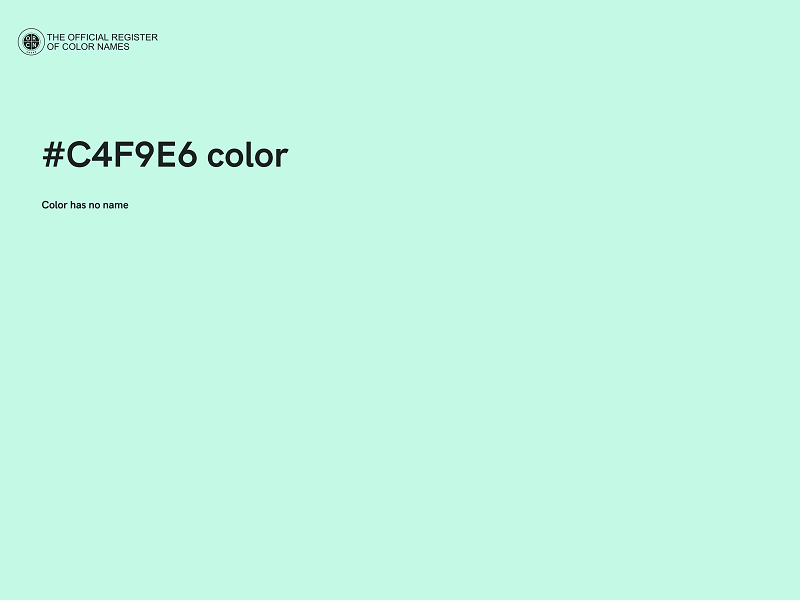 #C4F9E6 color image