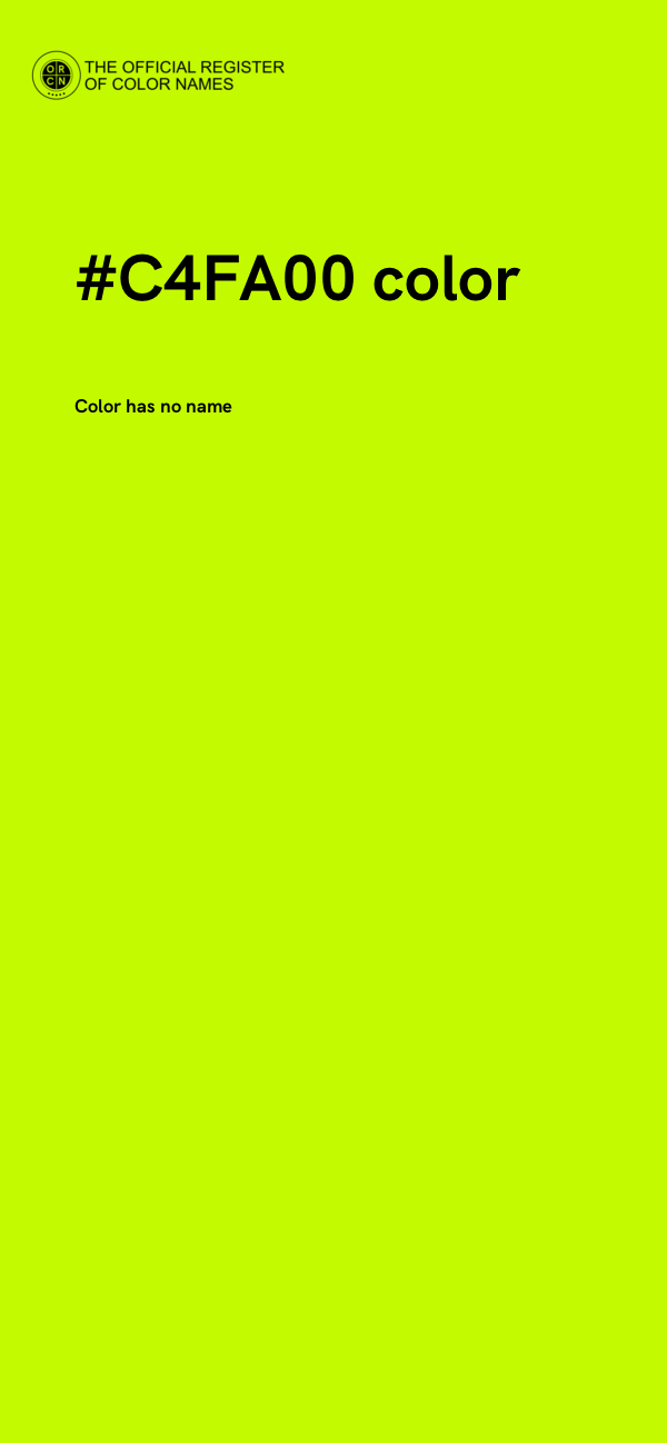 #C4FA00 color image