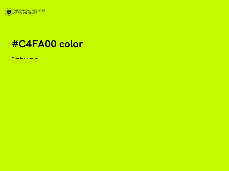 #C4FA00 color image