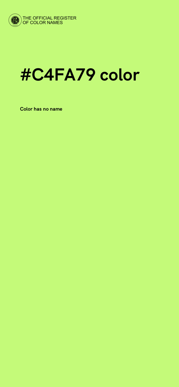 #C4FA79 color image