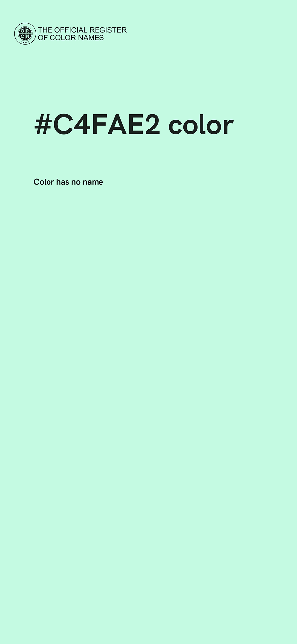 #C4FAE2 color image