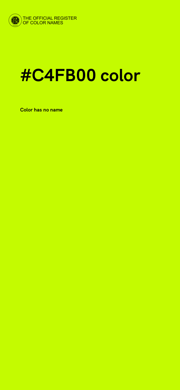 #C4FB00 color image