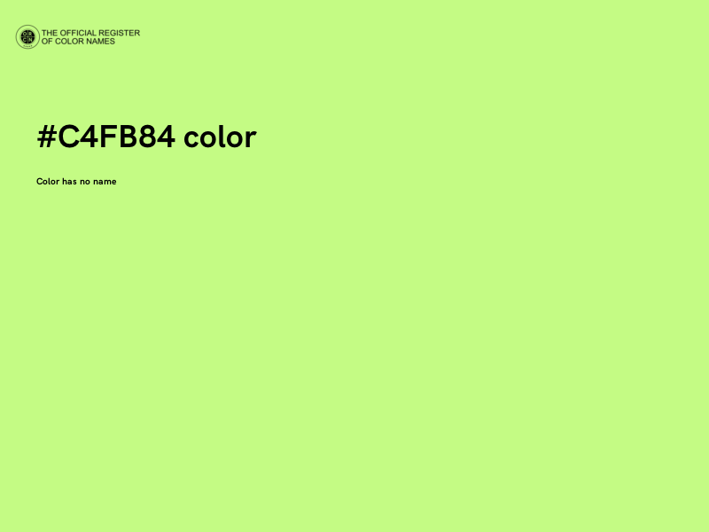 #C4FB84 color image