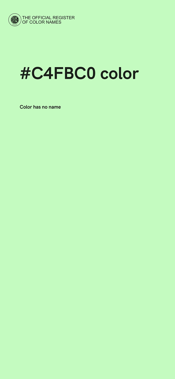 #C4FBC0 color image