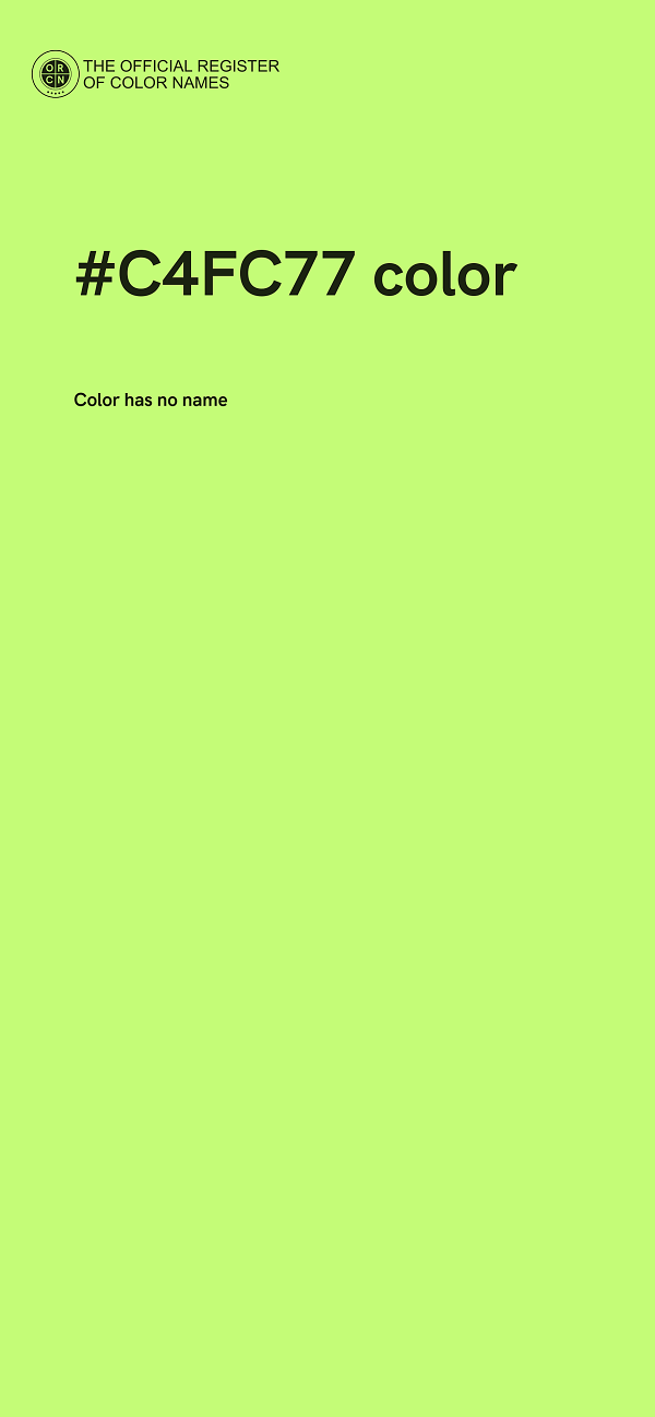 #C4FC77 color image