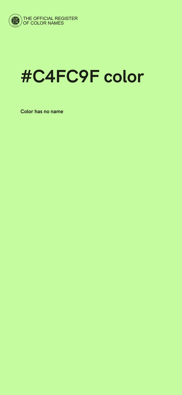 #C4FC9F color image