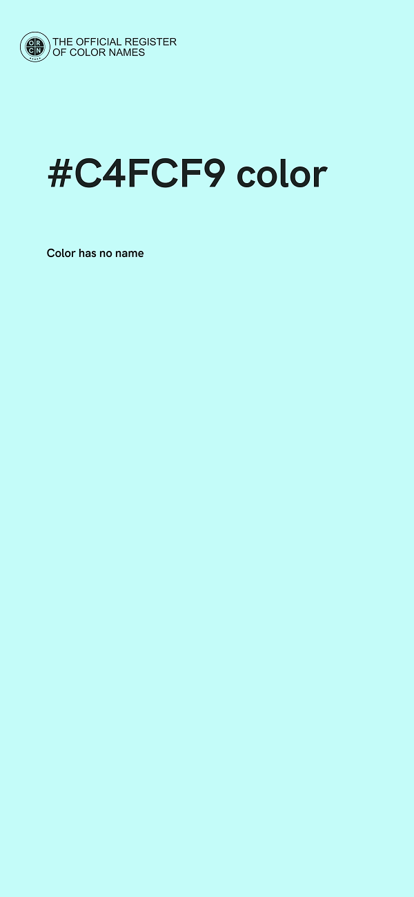 #C4FCF9 color image