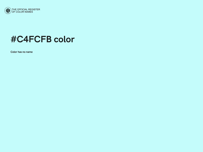 #C4FCFB color image