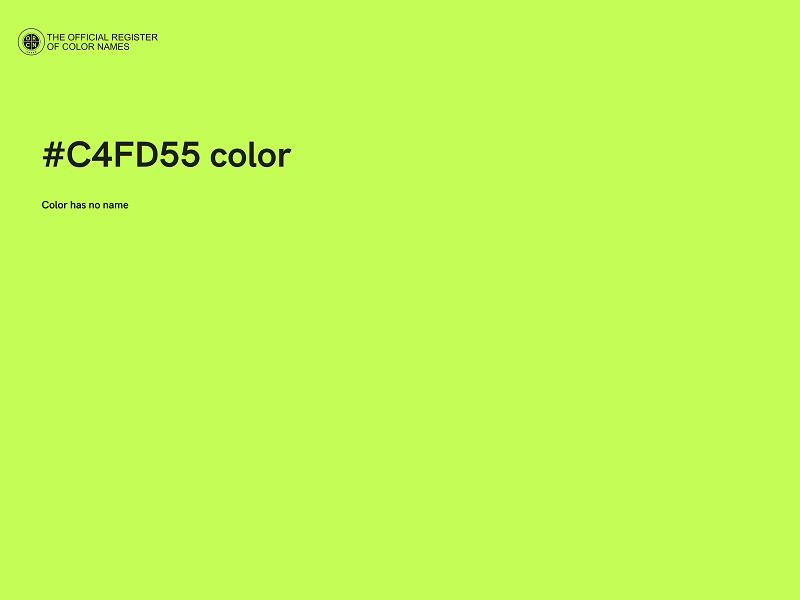 #C4FD55 color image