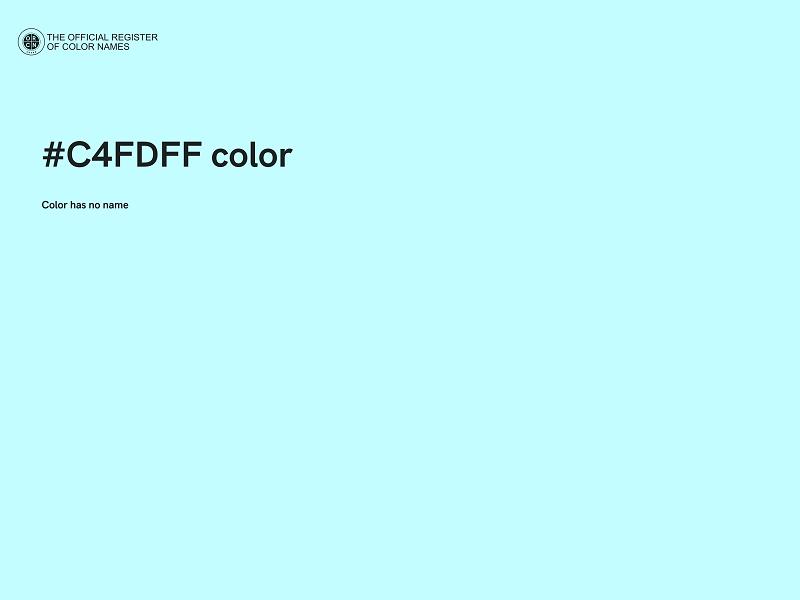 #C4FDFF color image