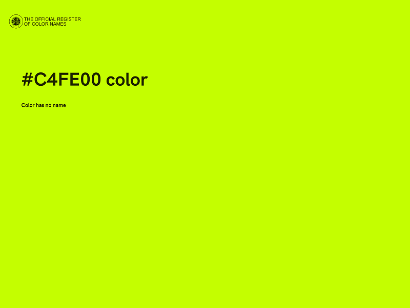 #C4FE00 color image