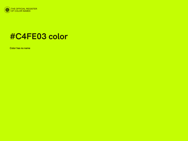 #C4FE03 color image