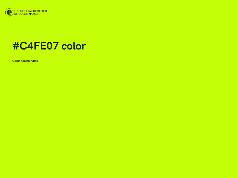 #C4FE07 color image
