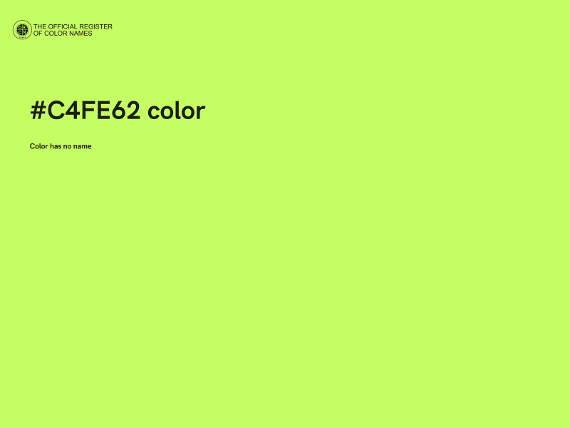 #C4FE62 color image