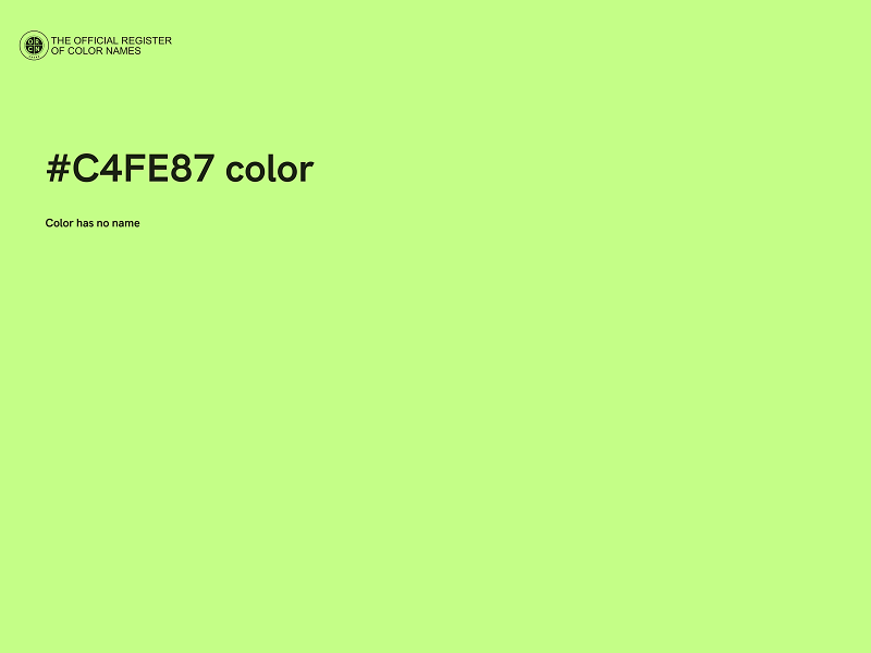 #C4FE87 color image