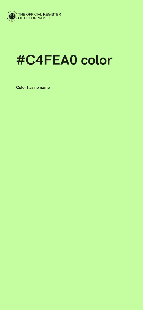 #C4FEA0 color image