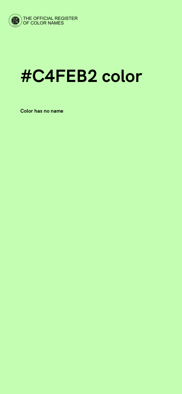 #C4FEB2 color image