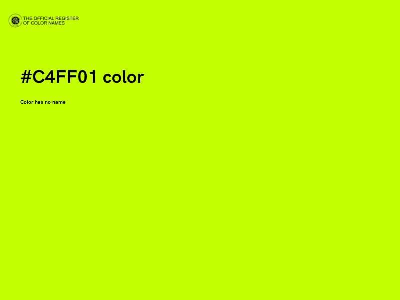 #C4FF01 color image