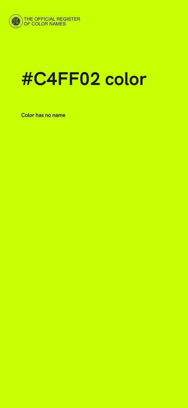 #C4FF02 color image