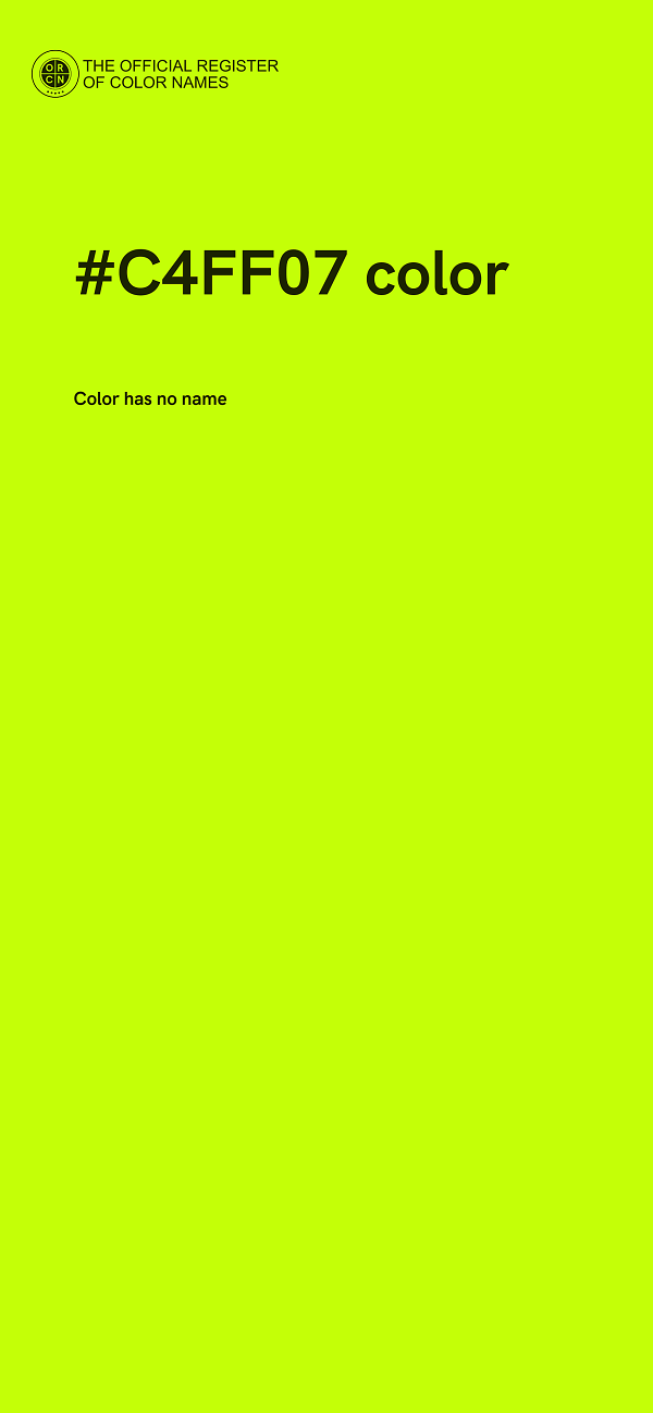 #C4FF07 color image